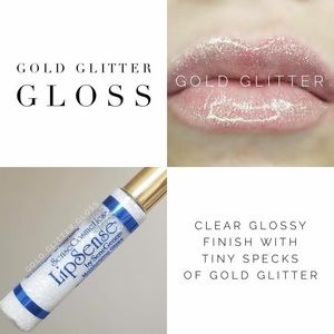 Gold Glitter Lipsense Gloss